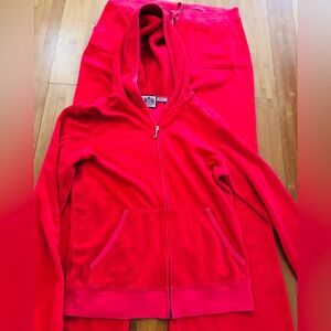 Classic Juicy Couture Terry Lounge Set Red Size M L